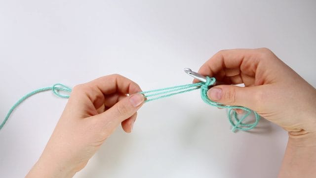 Put the hook back through the loop of the slip knot