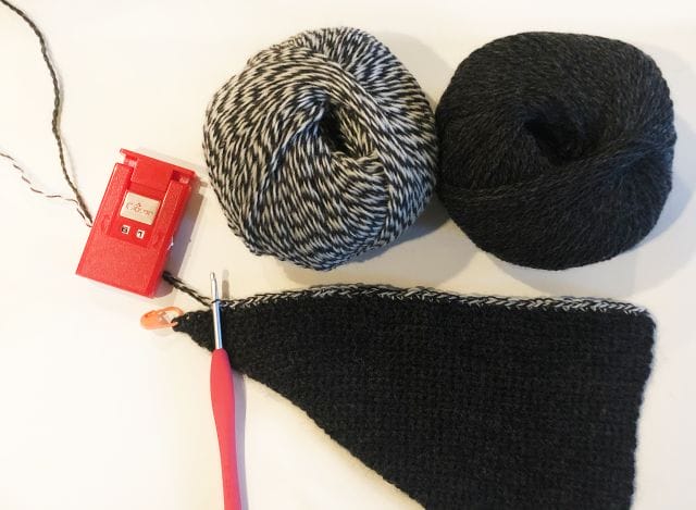 Zoey's Faux fade shawl progress