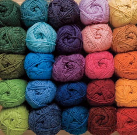 Balls of Swish Worsted yarn from crochet.com