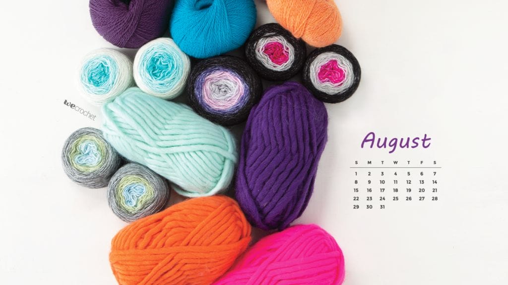 Free Download: August 2021 Calendar Wallpaper - Wecrochet Staff Blog