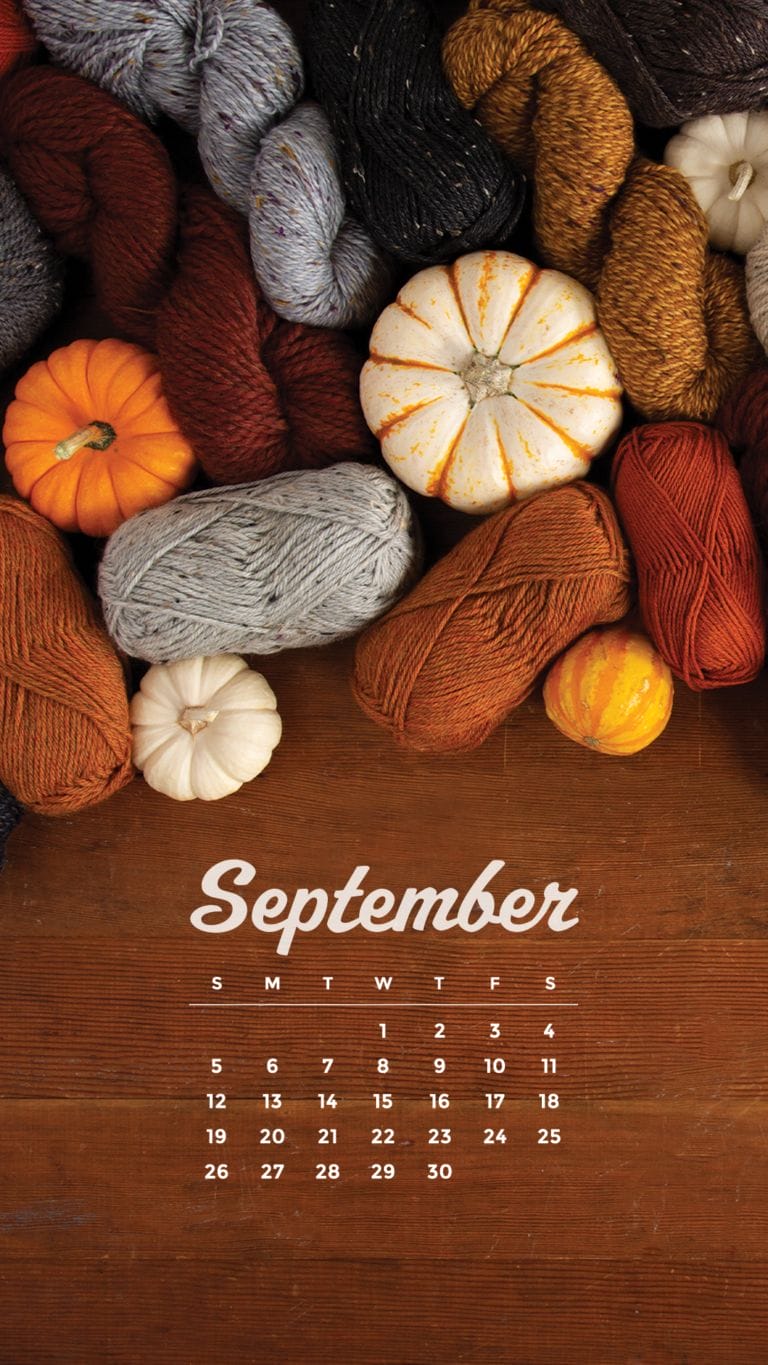 Free Download: September 2021 Calendar Wallpaper - WeCrochet Staff Blog