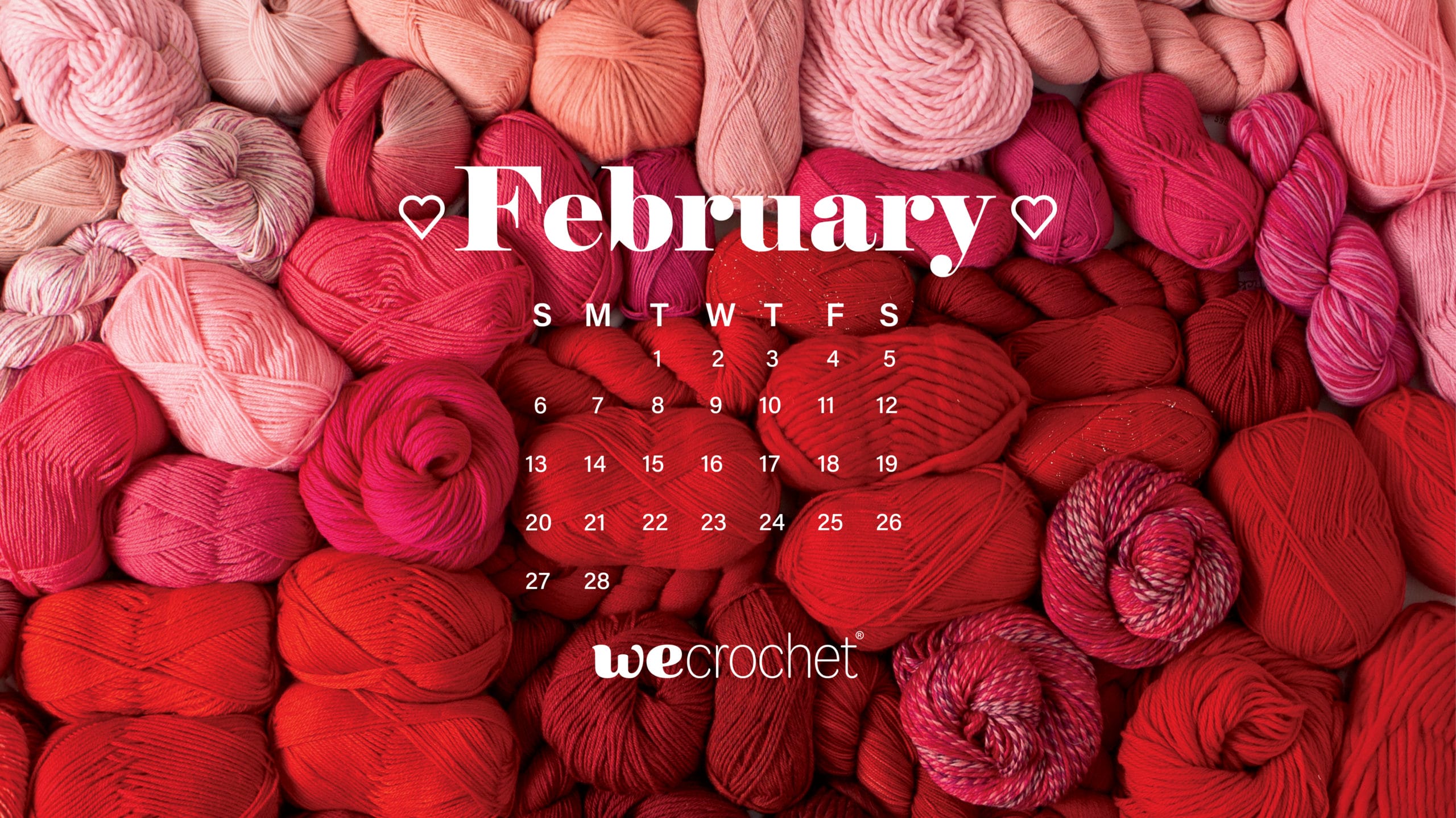 february desktop calendar