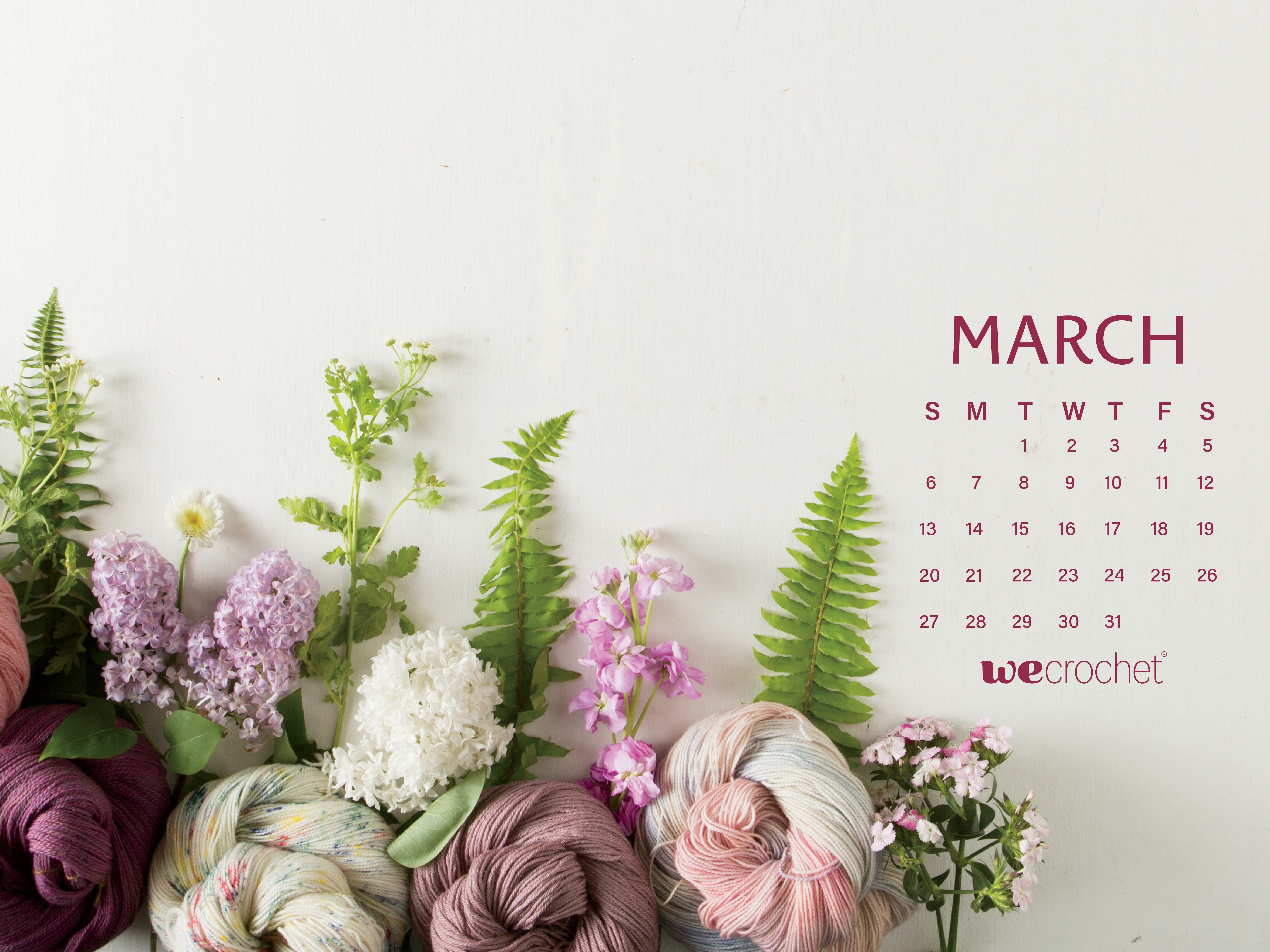 March 2022  Bright Flowers Desktop Calendar Free March Wallpaper
